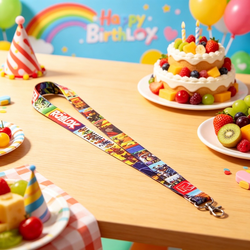 Gaming Accessories Roblox - Robloxed Lanyard Cartoon Pattern Reusable Lanyard