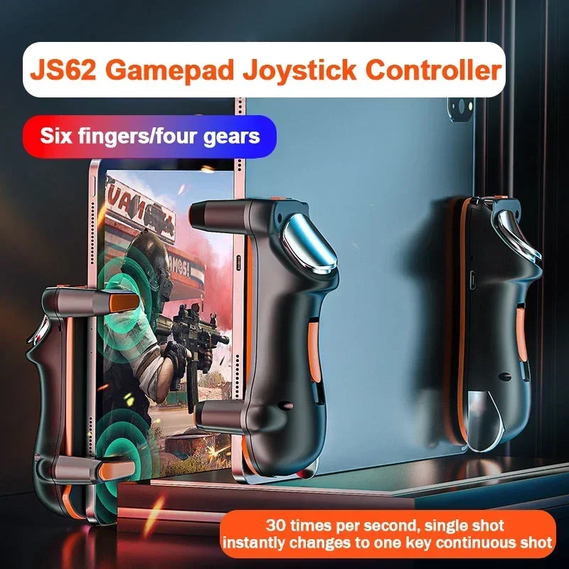 Gaming Accessories Ipad - JS62 Tablet 6 Finger Gamepad Button