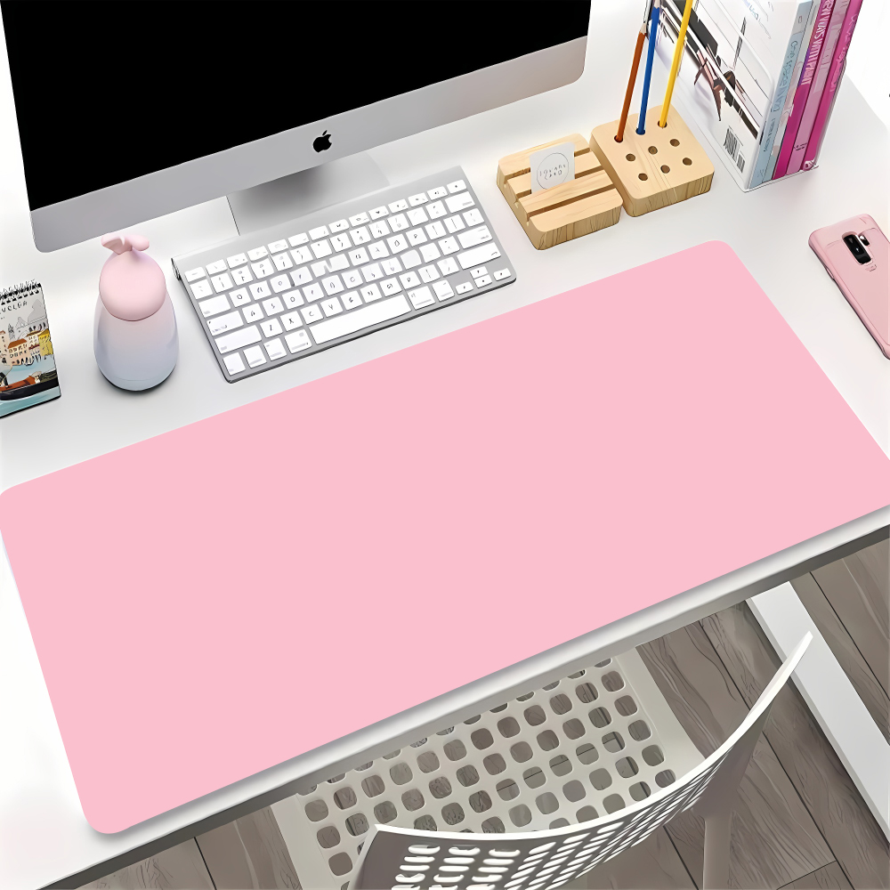 Gaming Accessories Pink - Solid Color Gaming Mouse Pad Gamer