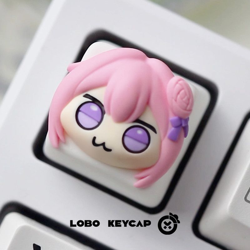 Cute Pink Hair Anime Girl Resi - огляд і ціна Gaming Accessories Pink