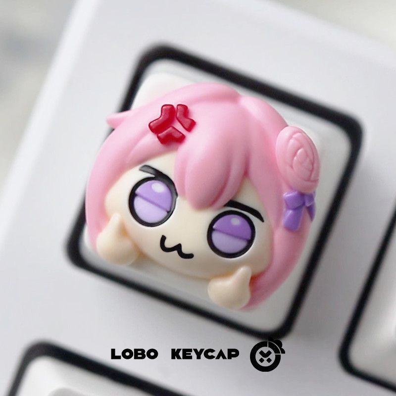 Cute Pink Hair Anime Girl Resi - огляд і ціна Gaming Accessories Pink