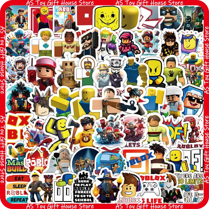100Pcs Roblox Stickers Cartoon - огляд і ціна Gaming Accessories Roblox