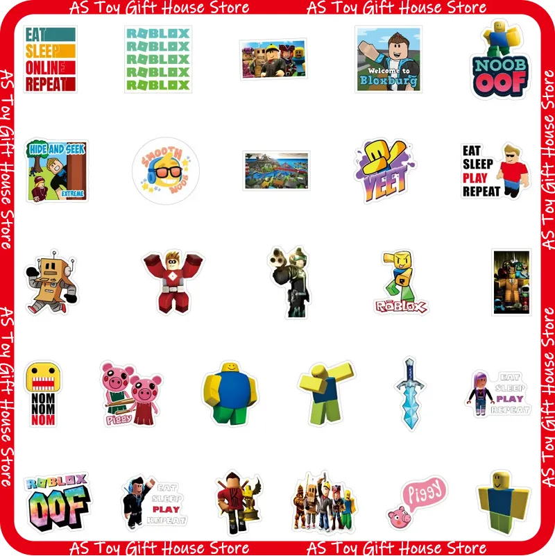 100 Pcs Roblox Stickers Self A - огляд і ціна Gaming Accessories Roblox