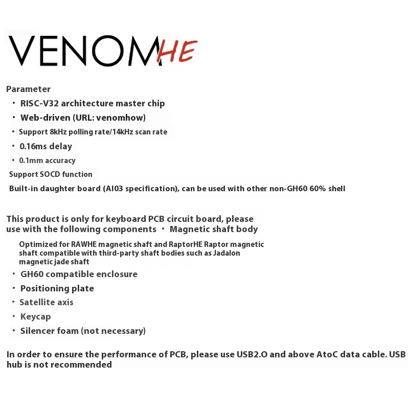 Geonworks Venom 60 HE Magnetic - огляд і ціна Venom Gaming Accessories