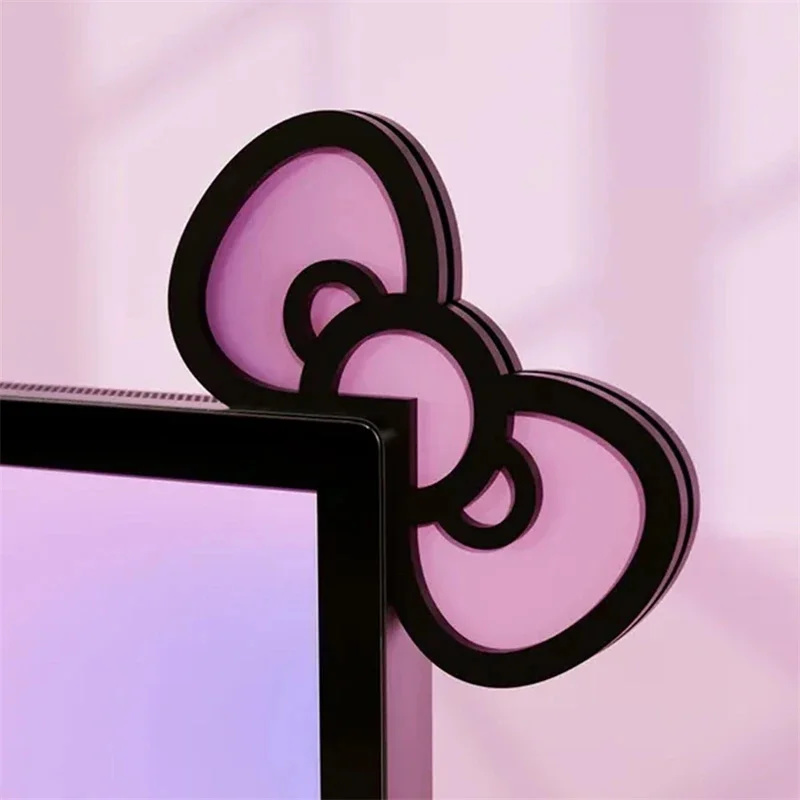 Kawaii Pink Acrylic Bow Monito - огляд і ціна Gaming Accessories Pink
