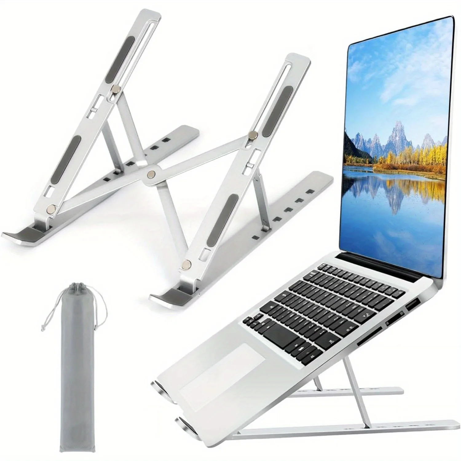 Adjustable Aluminum Laptop Sta - огляд і ціна Gaming Accessories Pink