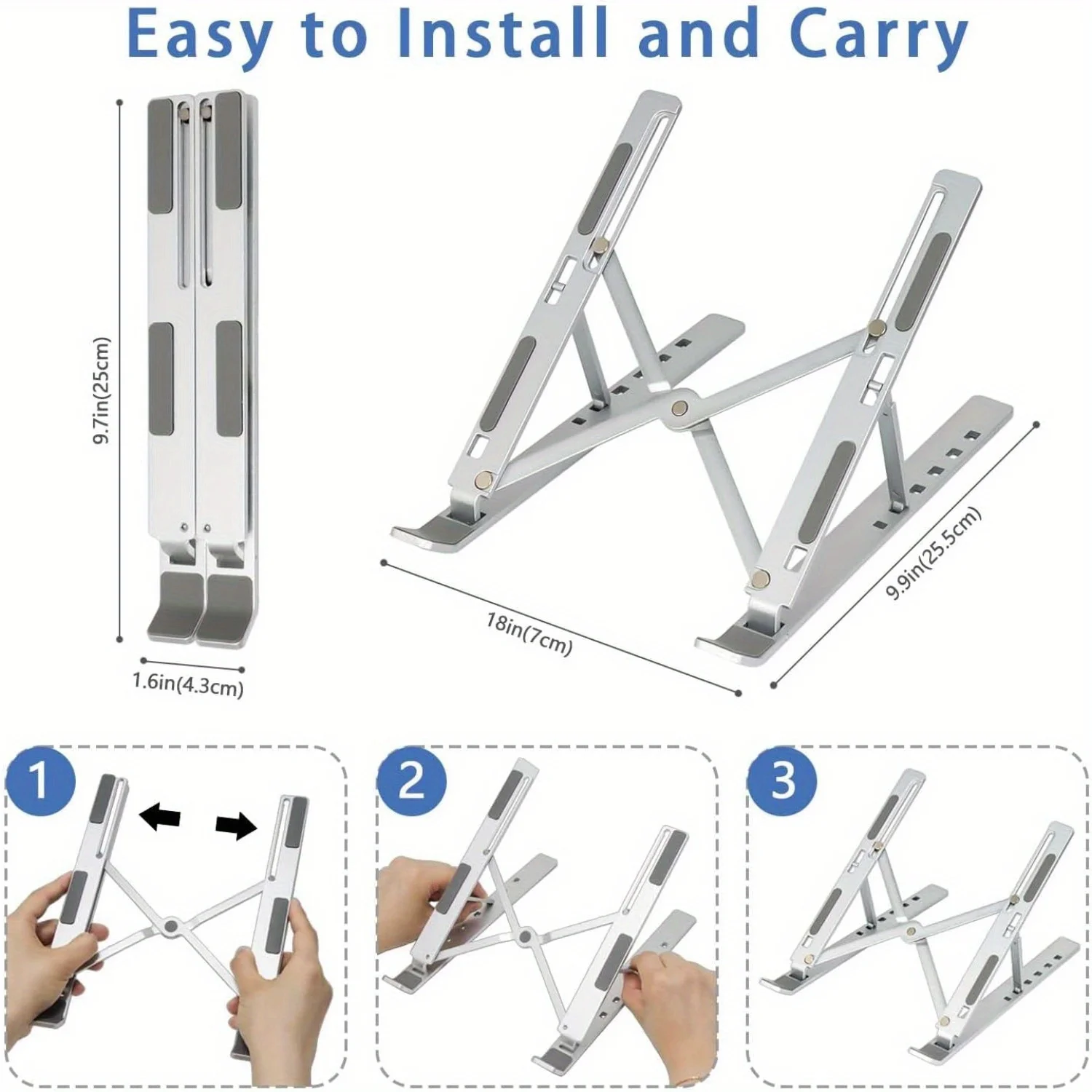 Adjustable Aluminum Laptop Sta - огляд і ціна Gaming Accessories Pink