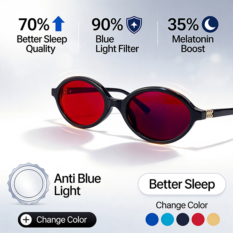 Anti Blue Light Blocking Oval  - огляд і ціна Gaming Glasses Tinted