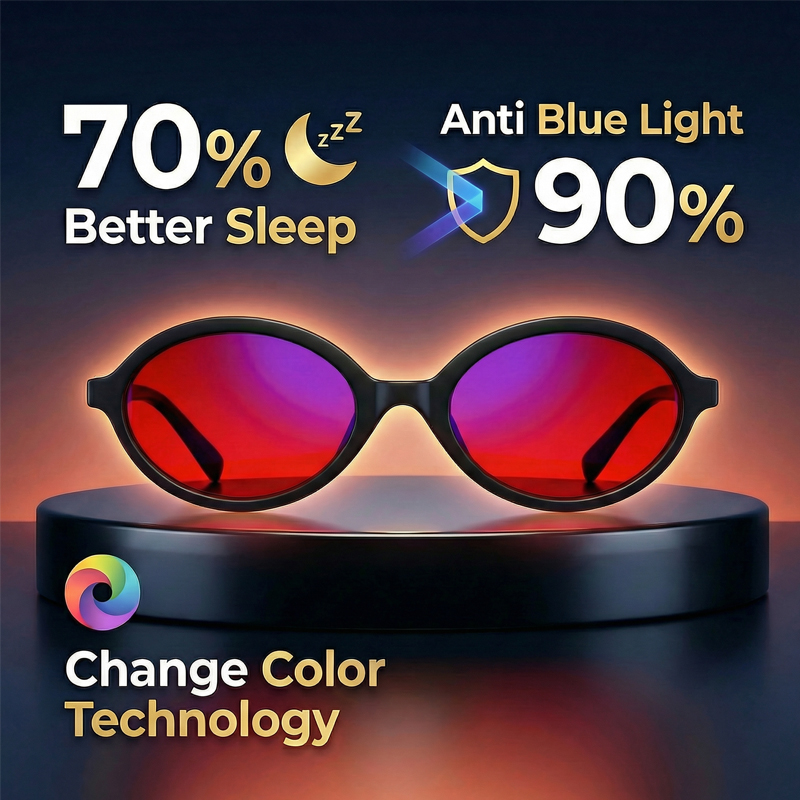 Anti Blue Light Oval Glasses F - огляд і ціна Gaming Glasses Tinted